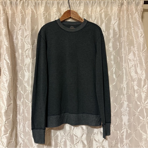 Lululemon Gray Reversible Crew Neck Sweatshirt - Picture 1 of 8